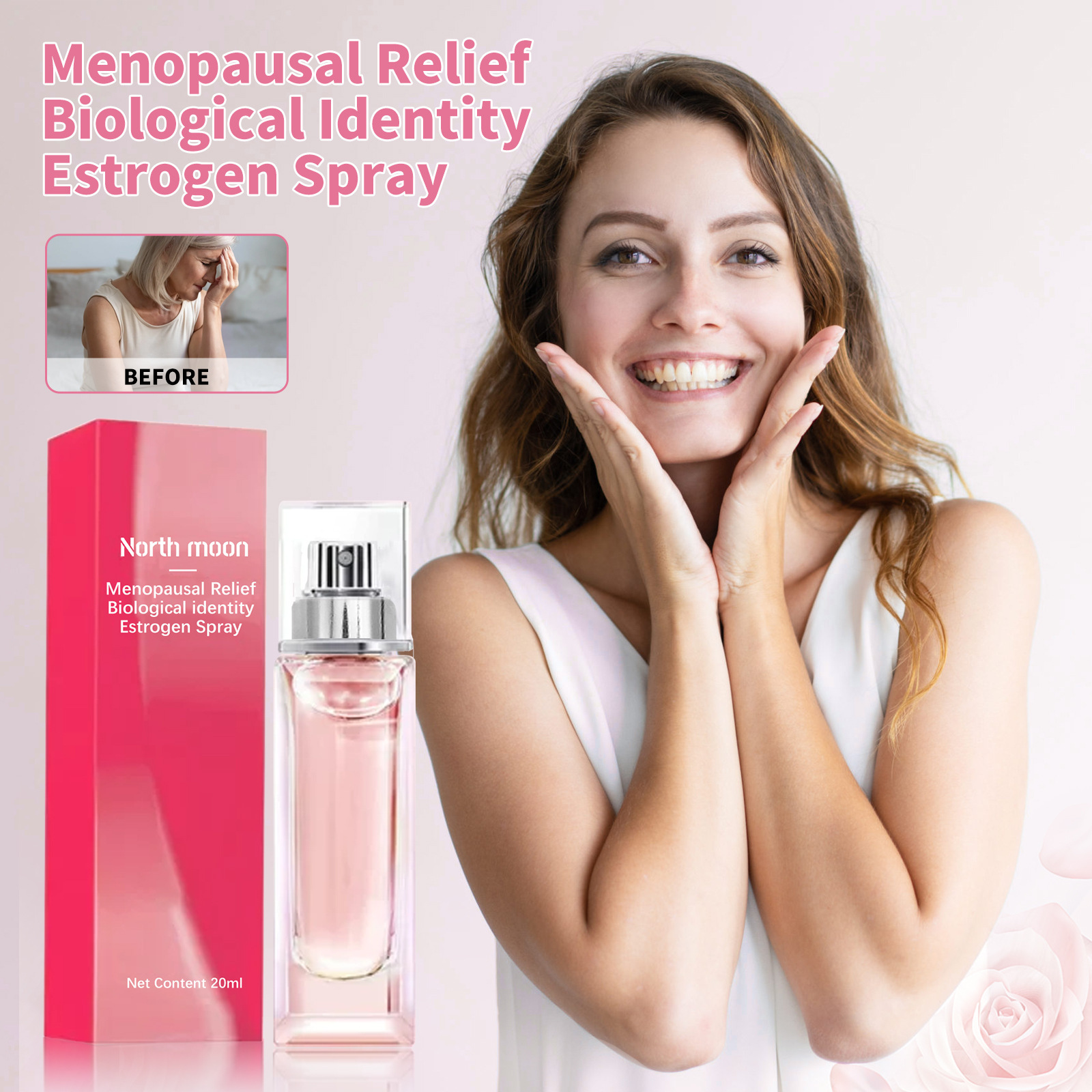 North Moon lindert Müdigkeit, Körperbeschwerden entspannt körperliches und geistiges Pflegespray_voghion.com