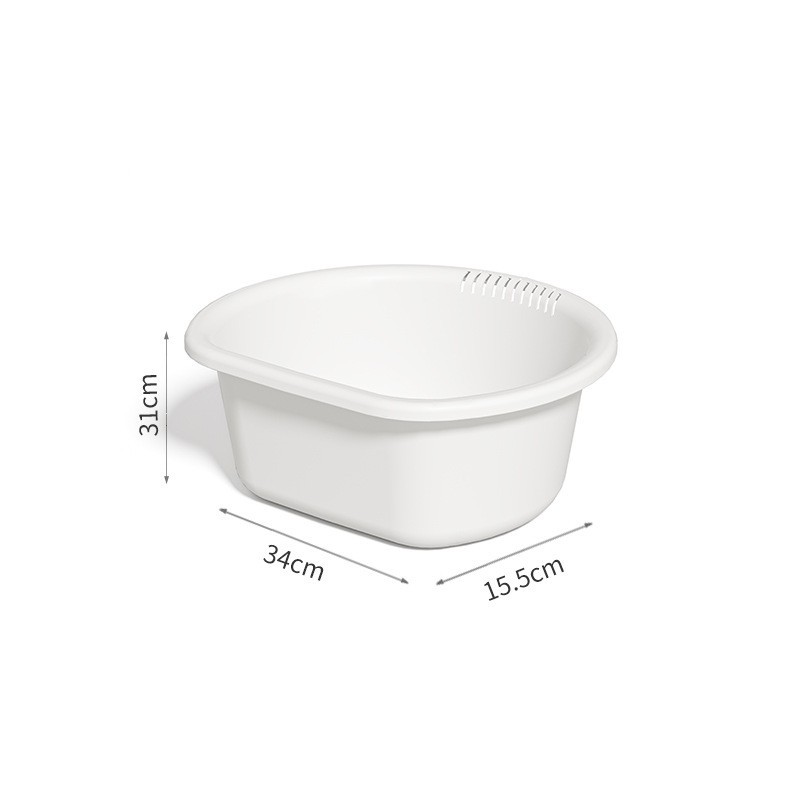 Multifunctional Korean Style Drain Basin Semicircular Plastic Basin Laundry Basin Wash Basin Vegetable Basin Household Basin