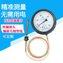 指针式WTZ280压力式温度计批发测油开水液体蒸汽锅炉食品温工业表