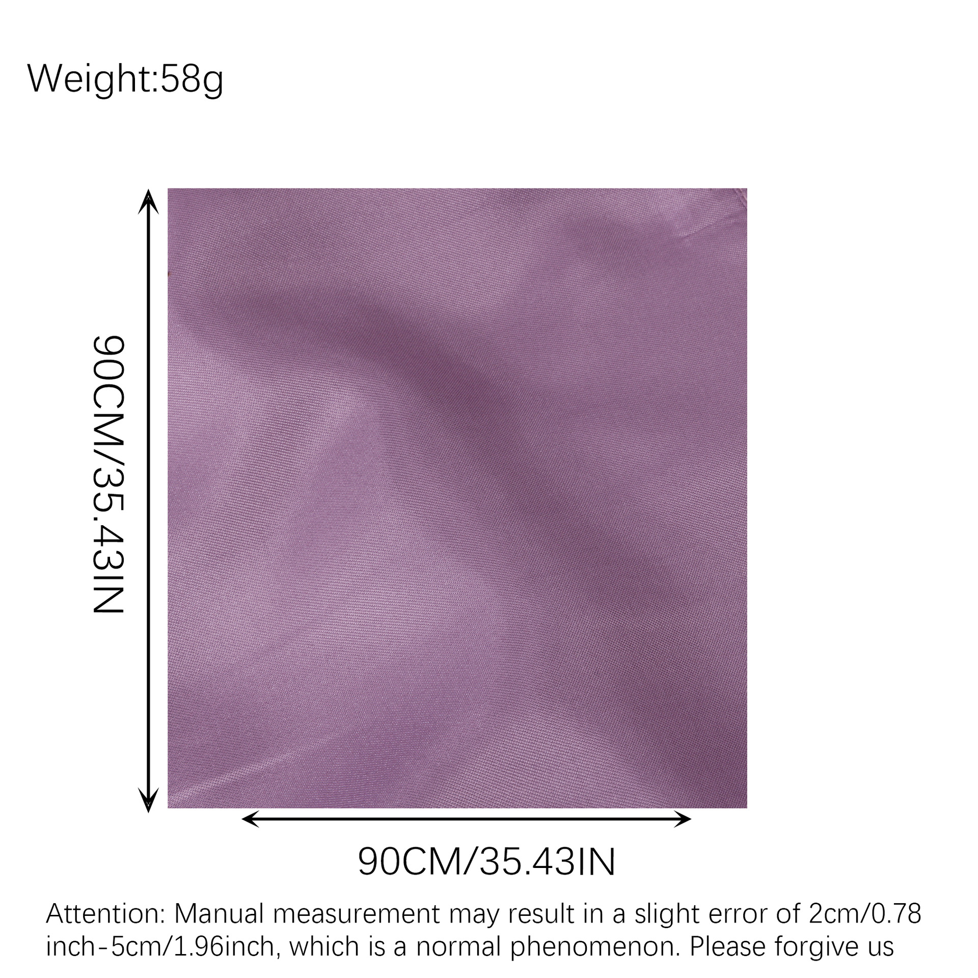 Satin Square Scarf For Women, Glossy Solid Colour Neck Head Scarf_voghion.com
