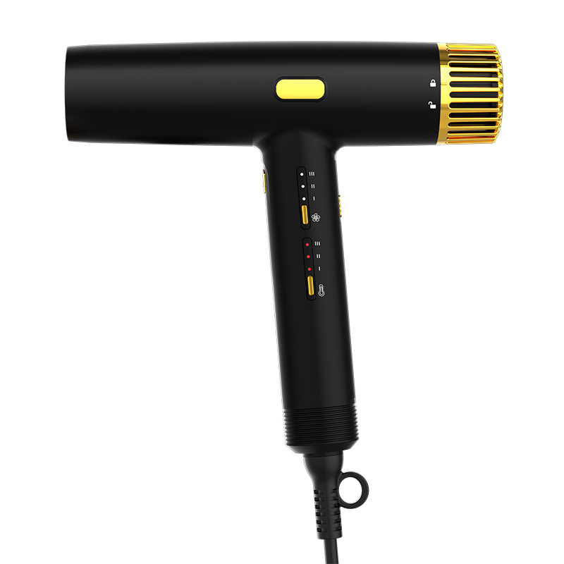 Secador de pelo doméstico sin escobillas de alta potencia en forma de T para peluquerías, uso doméstico, dormitorios, secador de pelo de alta velocidad con iones negativos.