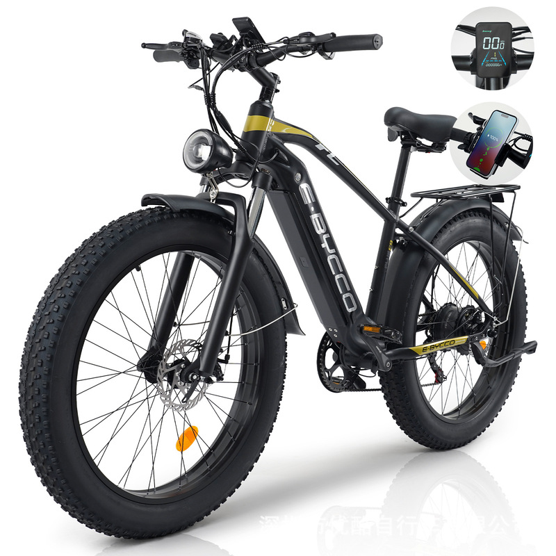Factory direct Ebycco fat tire electric assist bicycle 26 inch 7 speed electric mountain bike cross-border generation
