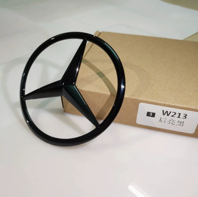 Suitable for Mercedes-Benz A-Class B-Class C-Class E-Class S-Class Gla Cla Glc Glk Rear Trunk Star Logo Car Logo Tail Logo (Car logo) - no-1-w204-c-level-a2047580058-glossy-black