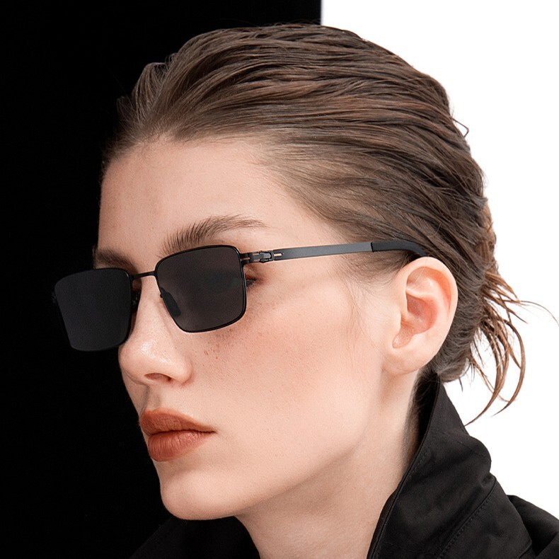 Dolby New Sunglasses Business Square Men Polarized Sunglasses PC Lens UV Protection Driving Glasses
