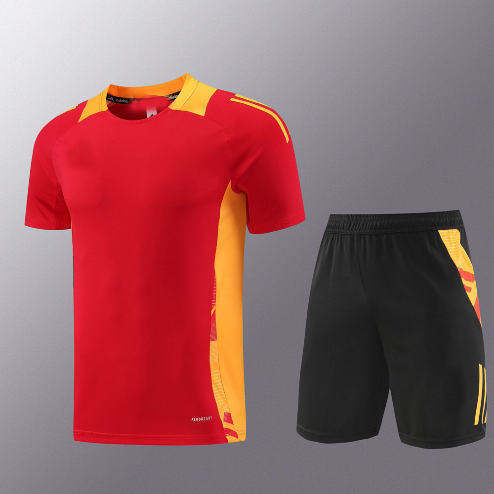 AD pantalones de manga corta con cremallera shortsZipper traje de entrenamiento pantalones fútbol comercio exterior verano trainning