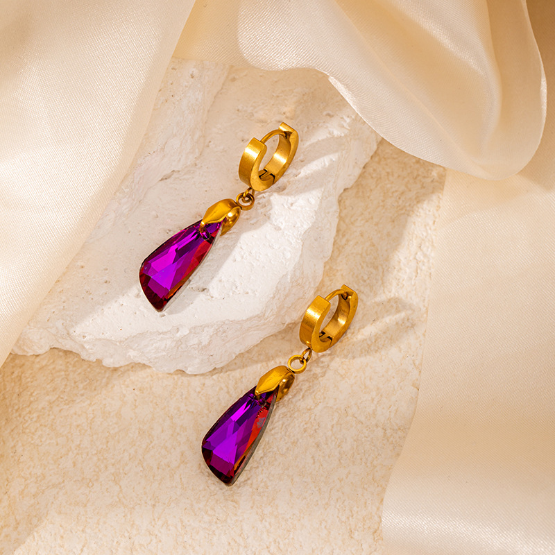 11g Weight 0.03µm Gold Plating Thickness Electroplated Gold Plating Process 201 Stainless Steel Ear Needle Material Golden Plated Plating Material Zircon Inlay Material Drop Earrings Classification 1 Pair Quantity Daily Occasion 201 Stainless Steel Material Star, Heart Shape Pattern Women's Gender Elegant, Retro Style Plating Craft Titanium Steel Star Heart Shape Elegant Retro Drop Earrings For Women's 25