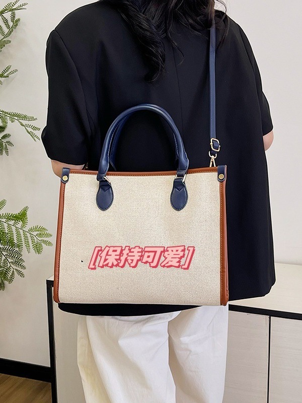 Bolsa de lona de alta gama personalizada de gran capacidad con logotipo impreso bolso de mano DIY personalizado bolso de hombro de cuero