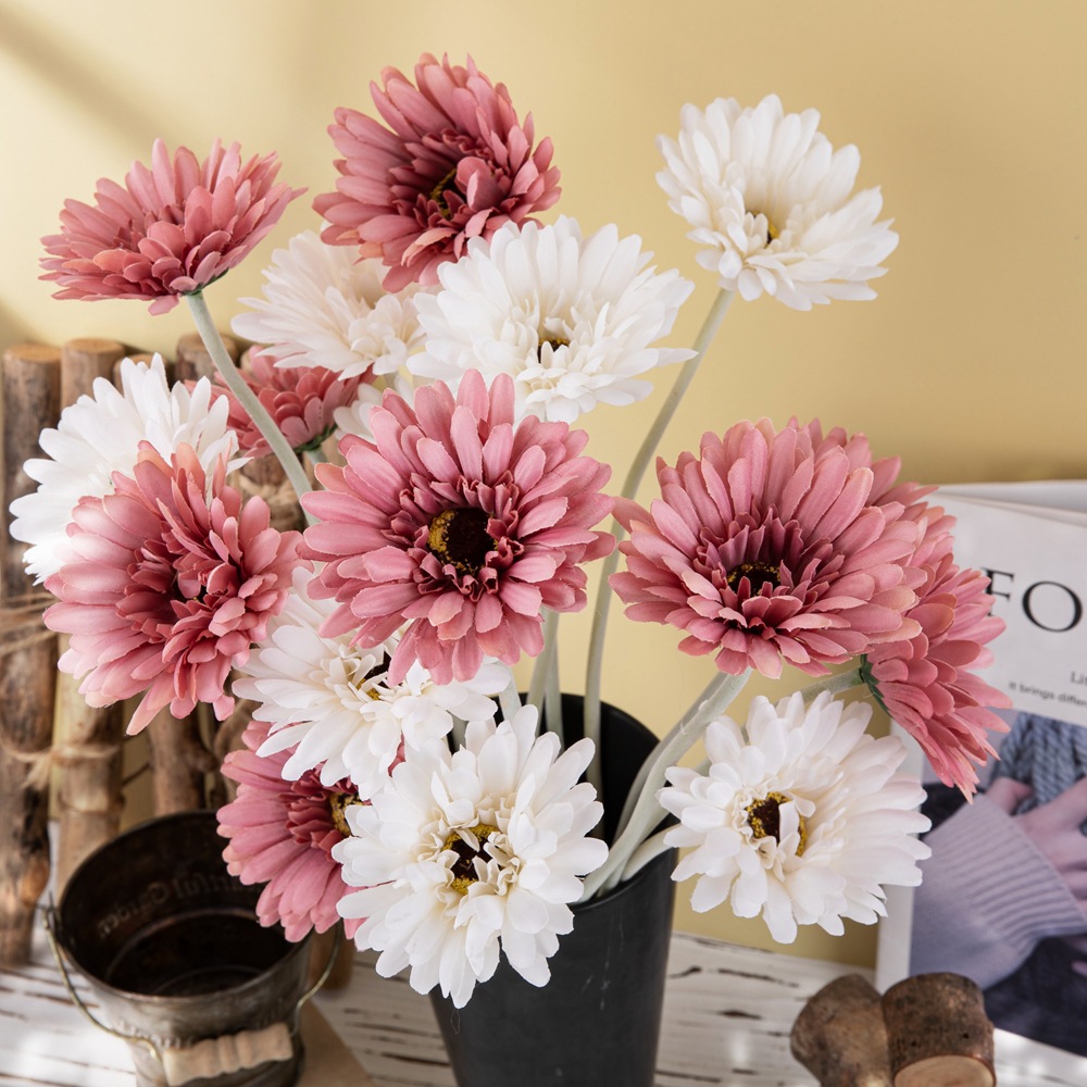 仿真花太陽花扶郎花非洲菊批發居家裝飾假花外貿仿真植物GF10004Y