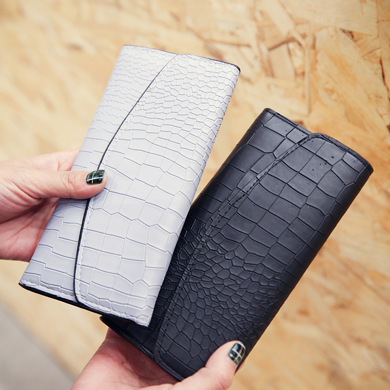 Wallet Ladies 2021 New Fashion Casual Long 3-fold Clutch Bag Korean Style Foreign Trade ins Mother and Child Wallet