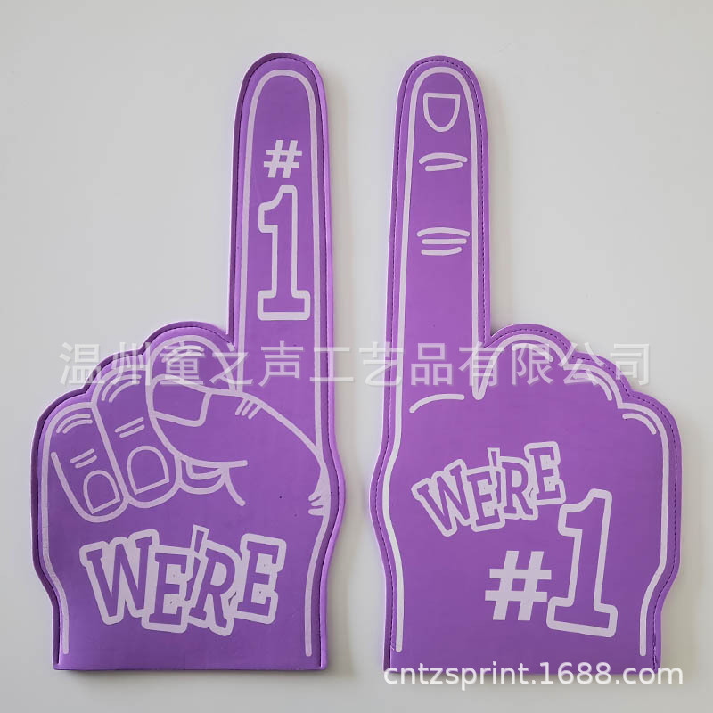 EVA Palm Victoria gesto Cheer guantes de esponja Cheer porristas fabricante