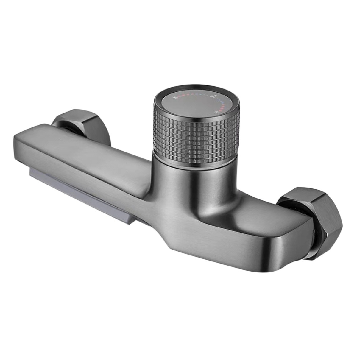 Copper mixing valve shower faucet triple shower suit household cold water heater bathroom bathtub waterfall faucet