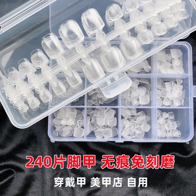 Manicure and Foot Nails Seamless Full Paste High Permeable Toe Patch 240 Non-Grinding Ultra-Thin Frosted Special for Shop Opening Manicure and Foot Nails Seamless Full Paste High Permeable Toe Patch 240 Non-Grinding Ultra-Thin Frosted Special for Shop Opening
