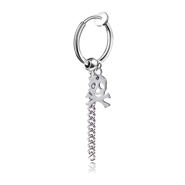 Skeleton steel ear clip single