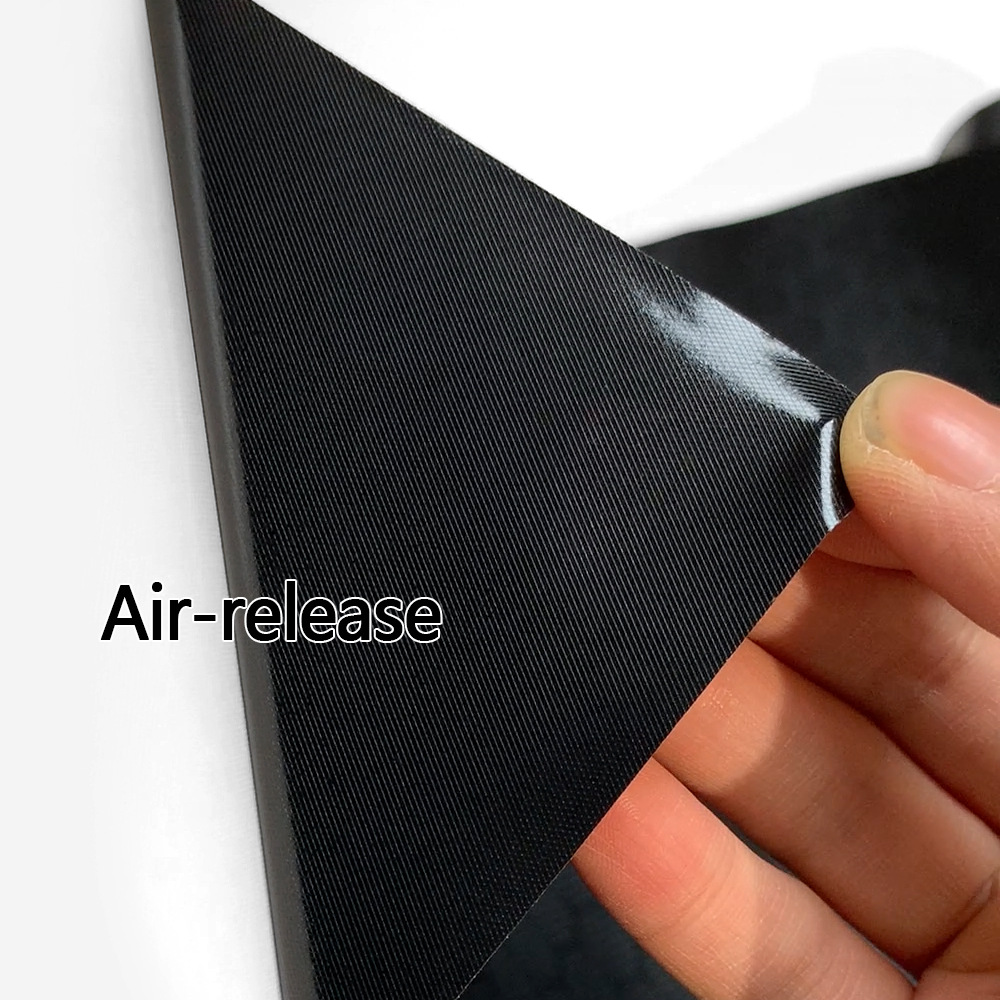 Temu Hot Sale Pet Forged Diamond Carbon Fiber Black Self-Adhesive Interior Rearview Mirror Full Body Sticker Film
