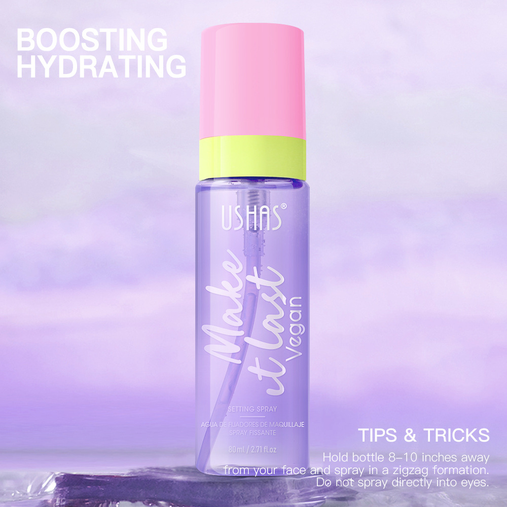 USHAS punto transfronterizo spray de maquillaje hidratante impermeable control de aceite hidratante agua de maquillaje UC116