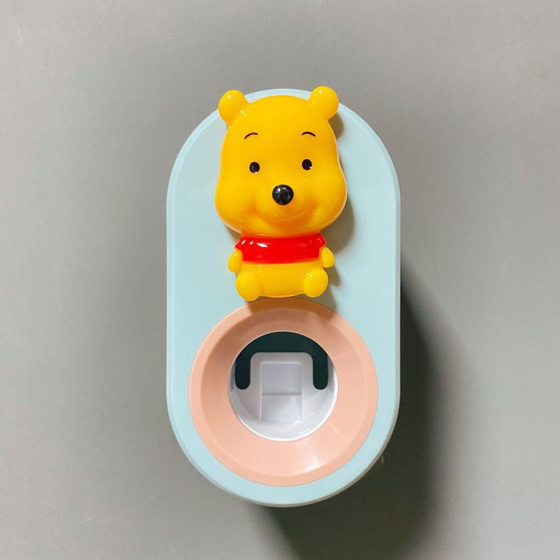 Automático de pasta de dientes exprimidor de dibujos animados de los niños lindo Punch-libre almacenamiento rack clip de pasta de dientes exprimidor diario diverso suministro