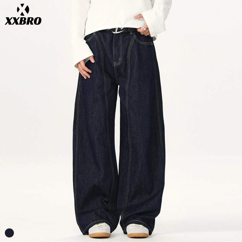 Xxbro мужская одежда # кокон широкие ножки оригинальный цвет джинсы таннинг для мужчин и женщин