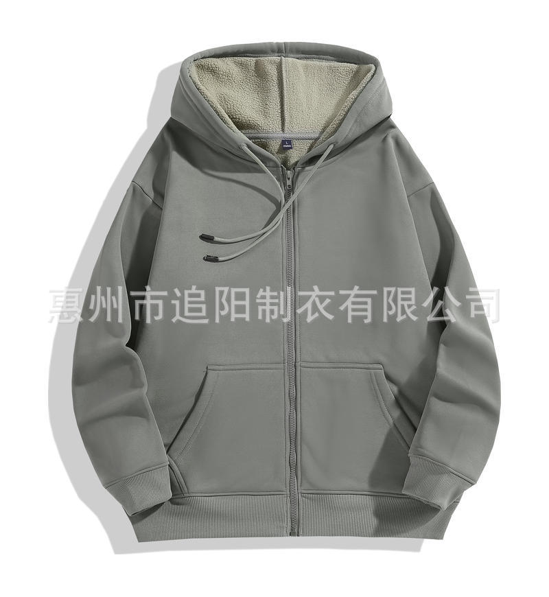 Otoño y invierno con capuz cardigan con cremallera suéter logotipo impreso personalizado hombre y mujer ropa corporativa ropa de trabajo ropa de equipo personalizada