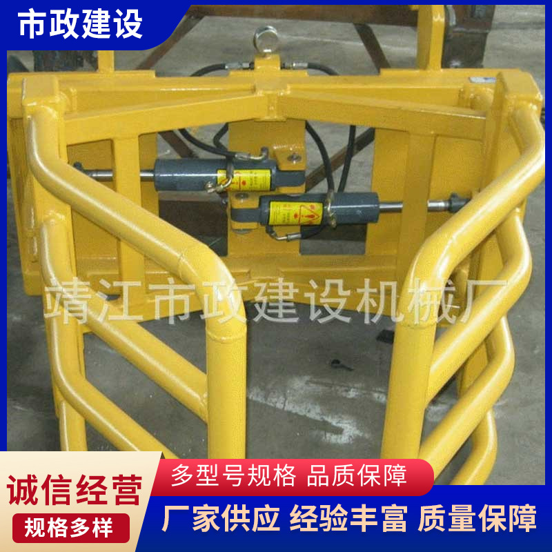 叉车属具 小型纸卷废纸夹叉车侧移阀抱草夹 内燃式叉车用属具抱夹
