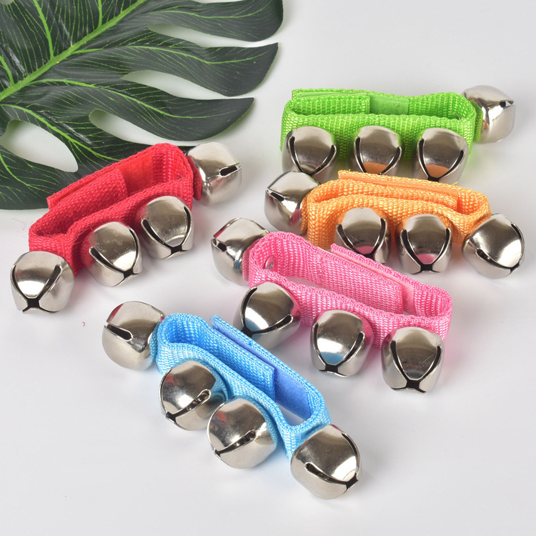 Orff percussion instrument wrist bell baby kindergarten children's dance performance hand bell foot bell hand bell early teaching aid