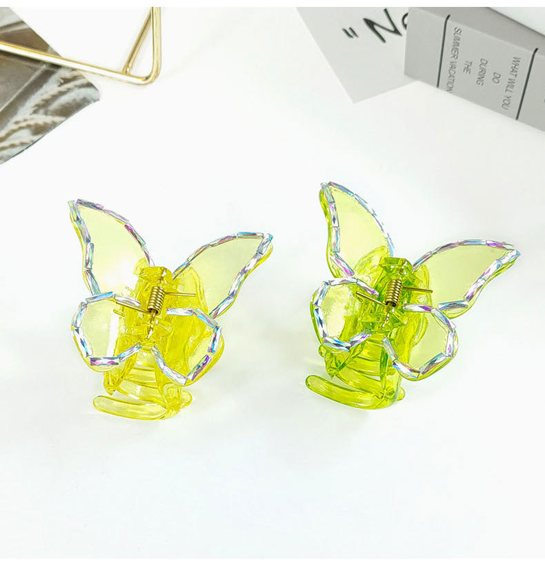 Korean Transparente Butterfly Acrylic Shark Clip display picture 4