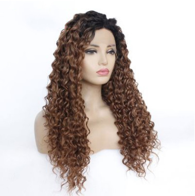 Cabello humano Ex encaje Bobo Doble Drawn Water Wave BOB WOG Comercio exterior Peluca