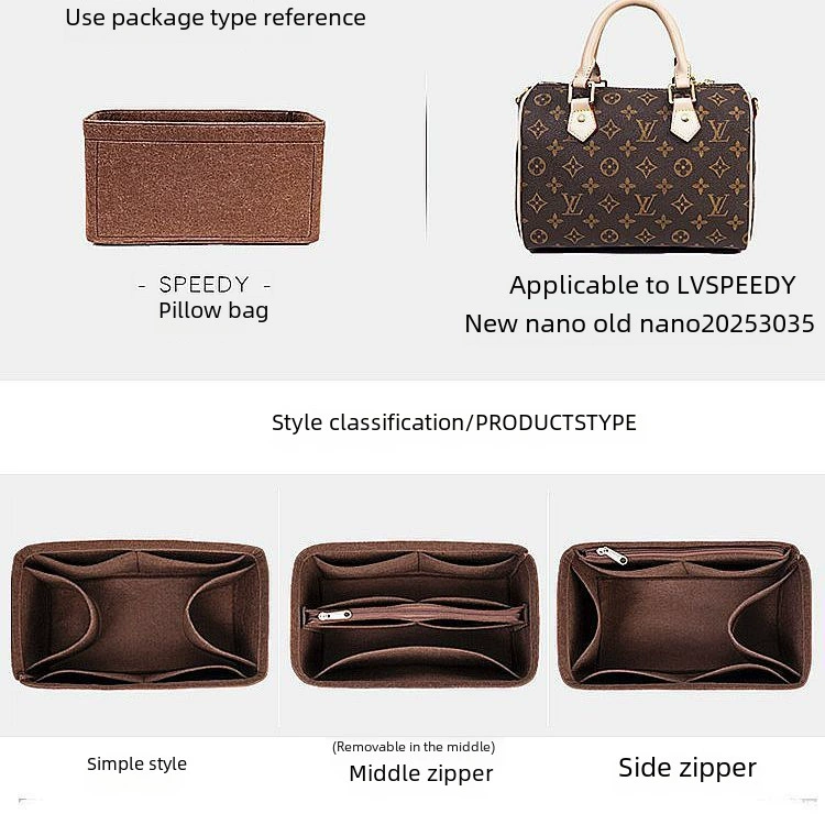 Подходит для LV Speedy 25 30 35 внутренняя линейка подушка подушка упаковать поддержать войлочные сумки для хранения