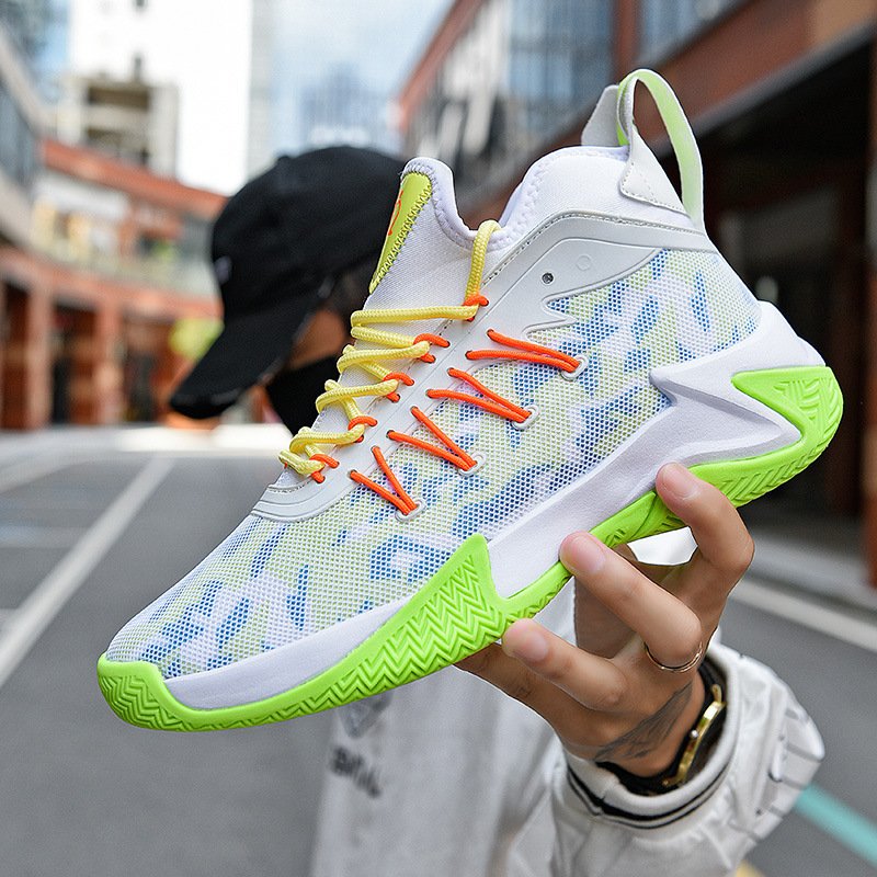 2021 New Autumn and Winter Men's Basketball Shoes Teenage Students Practical Mesh Sports Shoes Trendy Casual Running Shoes