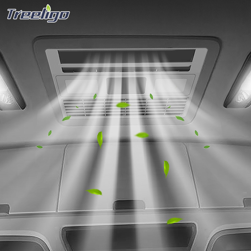 Nueva máquina integrada de aire acondicionado de autocaravana de doble ventilador de fábrica 12V24V de alta capacidad de refrigeración, inversor eléctrico, aire acondicionado de coche comedor de estacionamiento