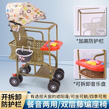 婴儿车竹子出行婴儿藤椅推车坐竹编婴儿小推车安全其他