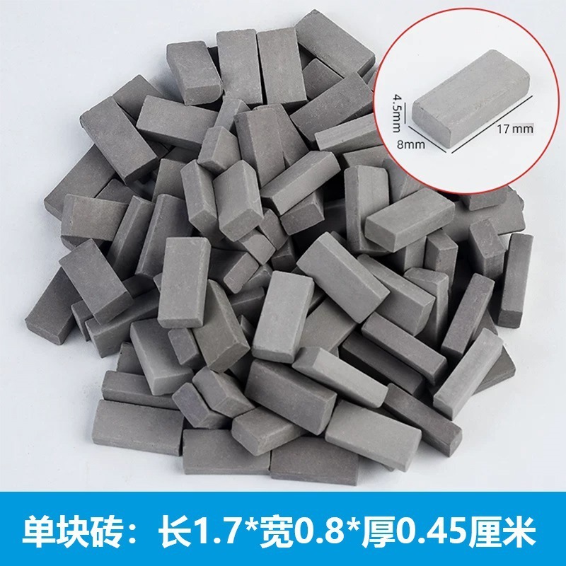 Construcción de bloques de ladrillo de pared de cemento para construir una casa mini juguete para niños albañil casa bricolaje hechos a mano ladrillos rojos