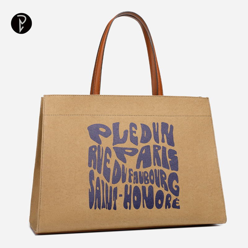 Lanvin Same Designer 2025 New Shoulder Bag Men's and Women's Bag Kraft Paper Bag Tote Bag Handbag