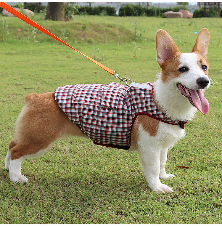 Wholesale Accessories Double-sided Plaid Pet Cotton Vest Pet Clothing Nihaojewelry display picture 3