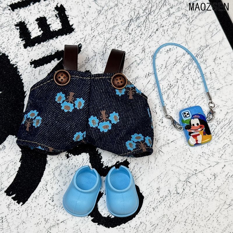 新品娃衣坐坐派对玩偶一二三代可爱背带裤发饰套装毛绒公仔衣服|undefined