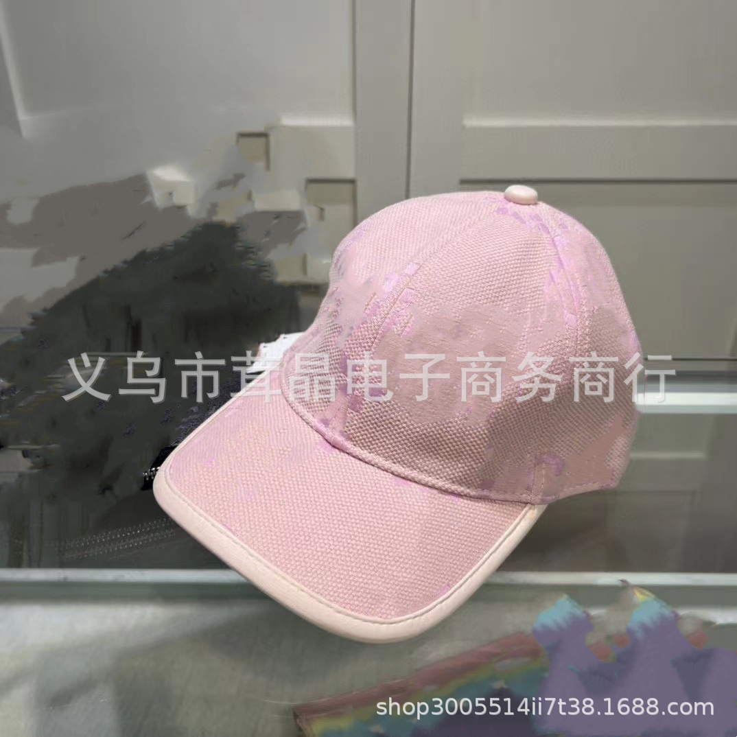 thumbnail for 2023 New Candy Color Old Flower Letter Baseball Cap European and American Korean Fashion All-match Trendy Cap High Quality