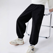 儿童裤子男童休闲裤秋夏装新款儿童针织卫裤运动裤中大童舒适卫裤