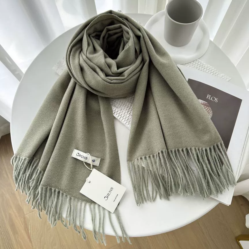Demi‑season warm cashmere scarf, universal cloak wrap, 200 cm, 250 g, many colors