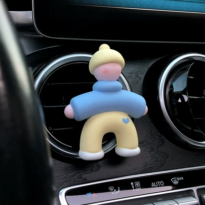 Car Perfume Aromatherapy: Stone Car Interior Ornament for - blue-clothes-yellow-pants-little-man