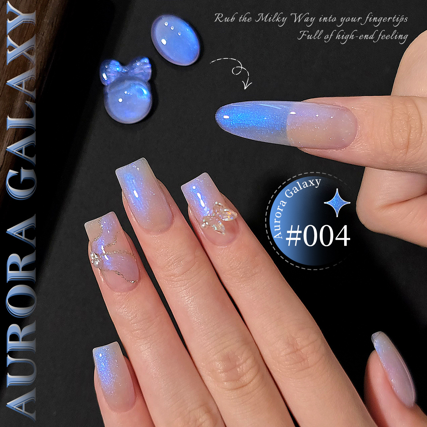 Esmalte de Uñas Gel Aurora Azul Hielo Secado para Salón de Uñas