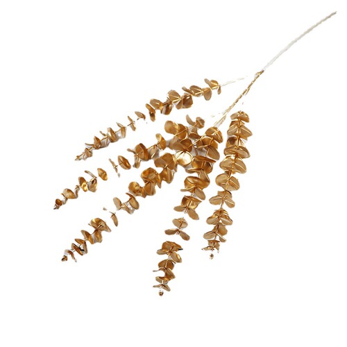 Golden Wedding Simulation Flowers Artificial Flowers Bouquet Eucalyptus Monstera Philodendron Bamboo Money Plant Bamboo Leaves Manufacturer