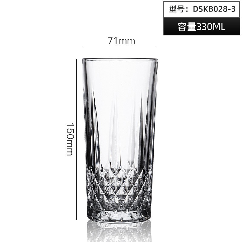 Relieve al por mayor tazas clásicas tazas de whisky tazas de cerveza tazas de vidrio creativas tazas de bebida tazas de agua