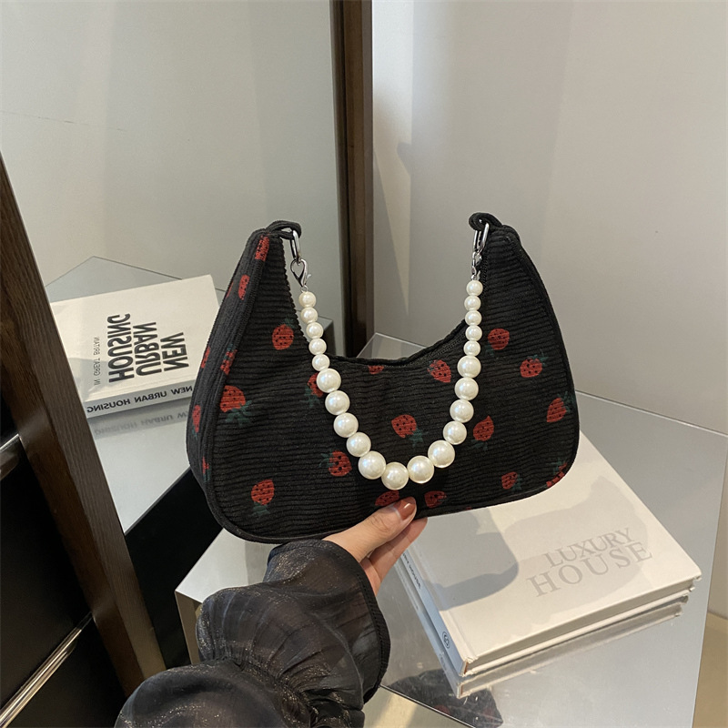 Bagos casuales lindos para mujeres 2024, otoño nuevo bolso de ropa de cama casual, bolso de moda casual, bolso de luna media luna para mujeres