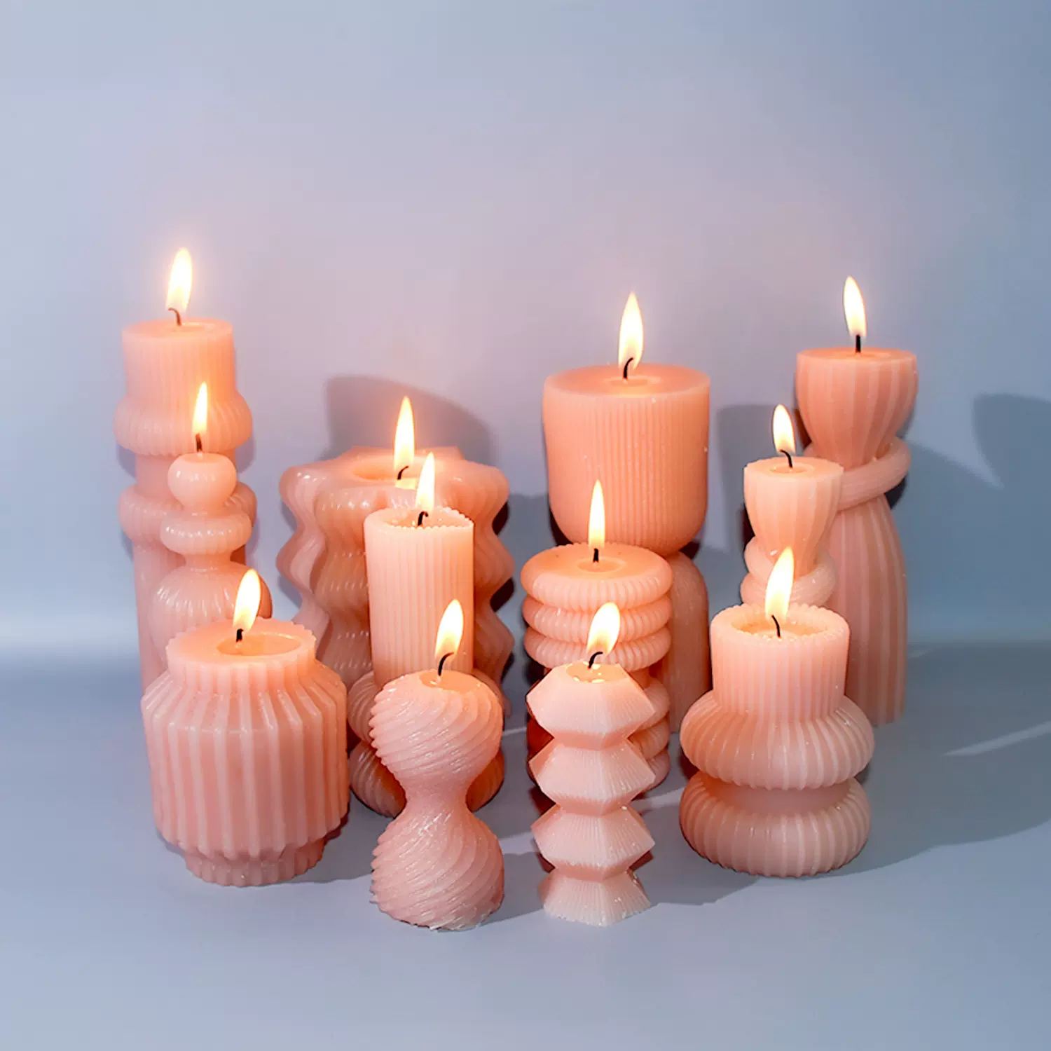 得意洋洋diy北欧风艺术香薰蜡烛创意香氛伴手礼几何造型蜡烛模具