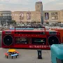 巨型咖啡店移动复古餐车