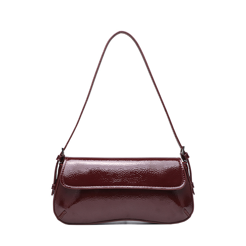 Cross-border Wholesale ZR Retro Flap Underarm Bag 2024 Autumn New Fashion Simple Baguette Handbag Shoulder Bag - Thumbnail 5