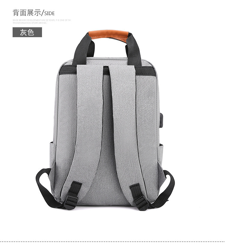 Backpack, large-capacity, high-end backpack, three-piece schoolbag, men's bag, business backpack, multi-functional charging computer bag undefined