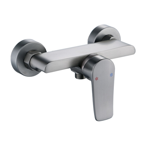 Full copper gun mixed water valve cold and hot shower faucet bathroom bathtub shower head hidden installation mixed water switch