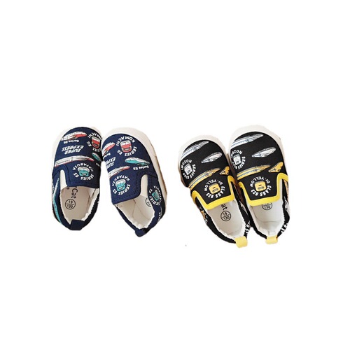 Export daily single Shinkansen baby toddler shoes children's canvas shoes one-leg elastic lazy shoes boys' sneakers