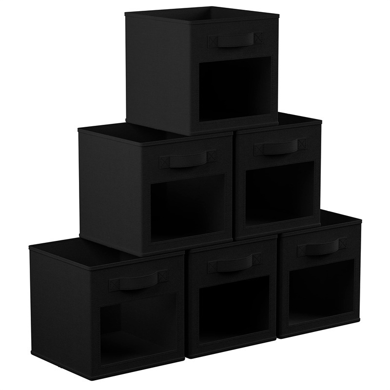 Caja de almacenamiento plegable de PVC transparente, organizador multifuncional para ropa, juguetes o artículos diversos