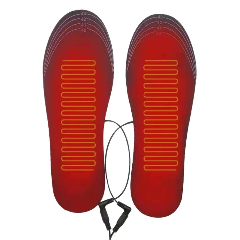 Оптовая Продажа с фабрики стелька с электрическим подогревом USB нагревательная стелька для ног зарядка нагревание моющееся можно разрезать